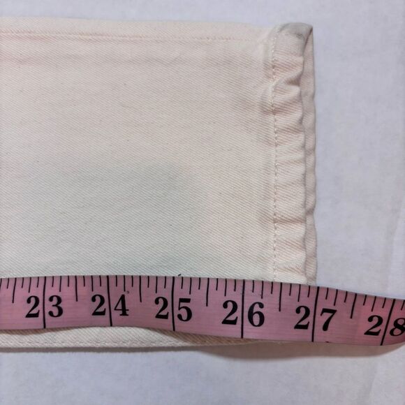 Revolve RE/DONE Orginals 90s High Rise Ankle Crop in Vintage White NEW Size 26 - Picture 16 of 16